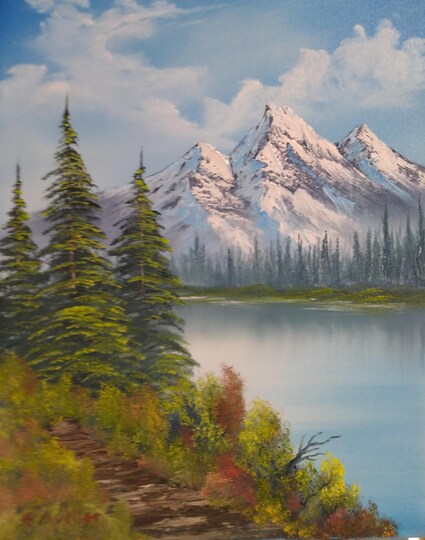Paint Like Bob Ross "My First Bob Ross Painting"